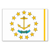 Carte de table patriotique avec drapeau de Rhode I (Dos)