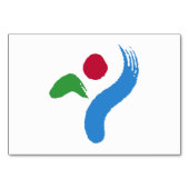 Carte de table patriotique avec Drapeau de Séoul (Dos)