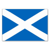 Carte de table patriotique avec Drapeau d'Ecosse (Devant)