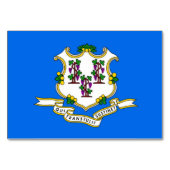 Carte de table patriotique avec drapeau du Connect (Dos)