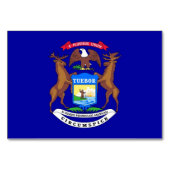 Carte de table patriotique avec drapeau du Michiga (Dos)