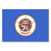 Carte de table patriotique avec Drapeau du Minneso (Devant)