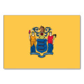 Carte de table patriotique avec Drapeau du New Jer (Devant)