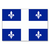 Carte de table patriotique avec Drapeau du Québec (Dos)