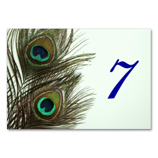 Carte de table Peacock (Dos)