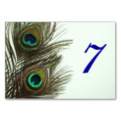 Carte de table Peacock (Devant)