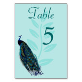 Carte de table Peacock Aqua (Dos)