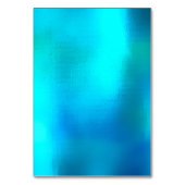 Carte de table personnalisée bleu océan minimal (Dos)