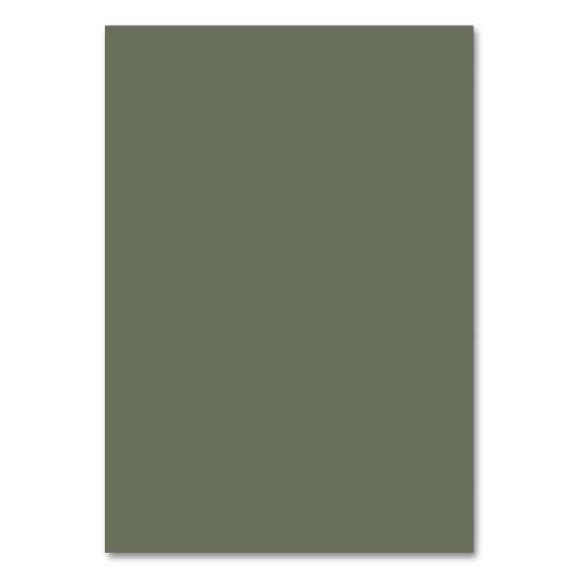 Carte de table personnalisée Vert mousse (Par défaut)