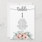 Carte de table Plan de siège Lovely Calligraphy (Devant)