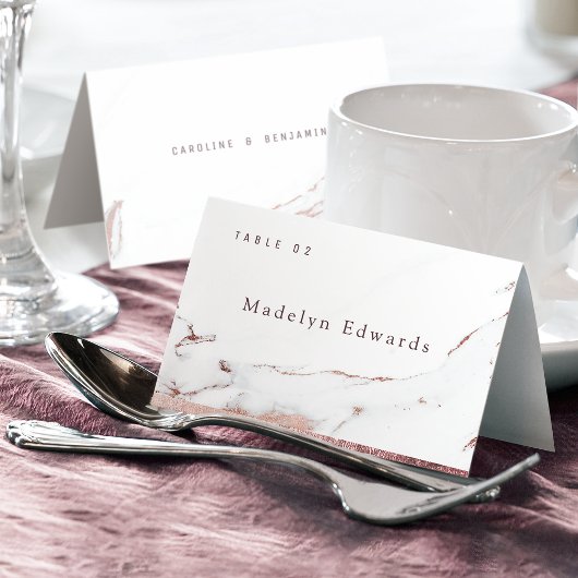 Carte de table pliable moderne en marbre de faux o