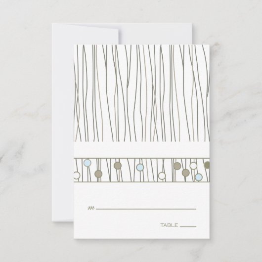 Carte de table pliée (Devant)