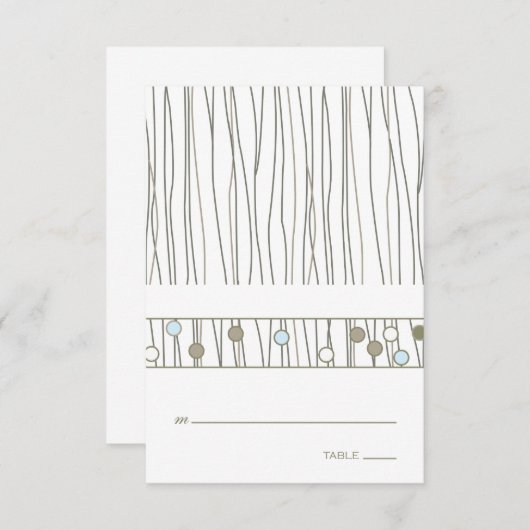 Carte de table pliée (Devant / Derrière)