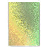 Carte de table pliée automne nuances vert jaune (Dos)