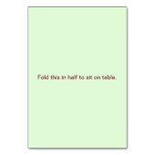 Carte de table pliée Mariage de l'automne Meadow o (Dos)