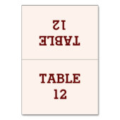 Carte de table pliée pour mariée et chambre person (Par défaut)