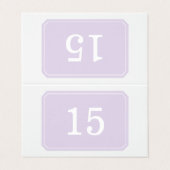 Carte de table pliée Purple Simplement Élégante (Outside Unfolded)