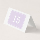 Carte de table pliée Purple Simplement Élégante (Back)