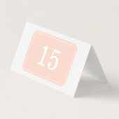 Carte de table pliée simple et élégante (Back)