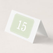 Carte de table pliée verte tout simplement élégant (Back)