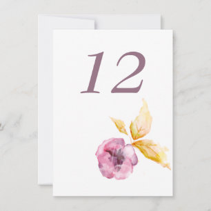 Carte de table Plumrose