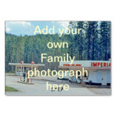 Carte de table pour le dîner en famille (Dos)