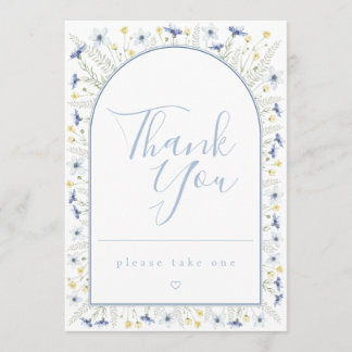 Carte de table pour les faveurs