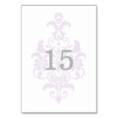 Carte de table Purple Subtil Damask (Dos)
