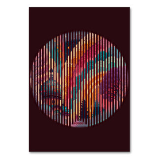 Carte de table Rainbow Dome personnalisée - Dark E