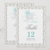 Carte de table recto-verso Conte de fées Il était (Devant / Derrière)
