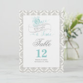 Carte de table recto-verso Fairytale Once Upon a T (Debout devant)