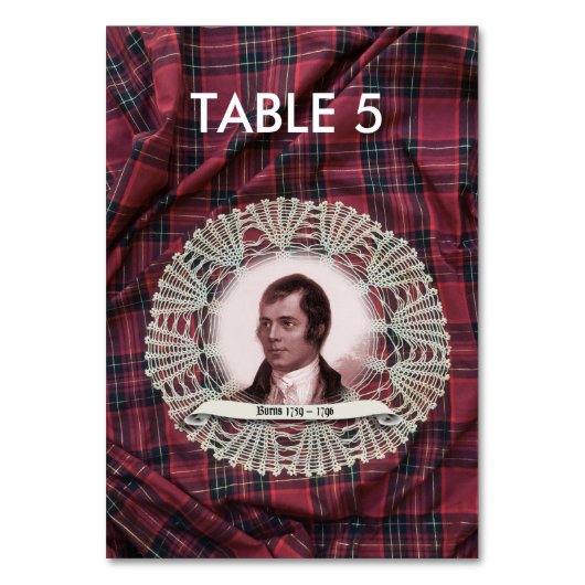 Carte de table Robbie Burns Highland (Par défaut)