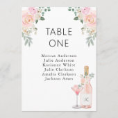 Carte de table Rosé All Day Fête des mariées (Dos)