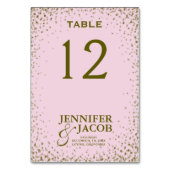 Carte de table | Rose et or (Par défaut)