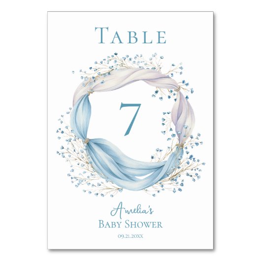 Carte de table Ruban Bleu Silly Goose (Par défaut)