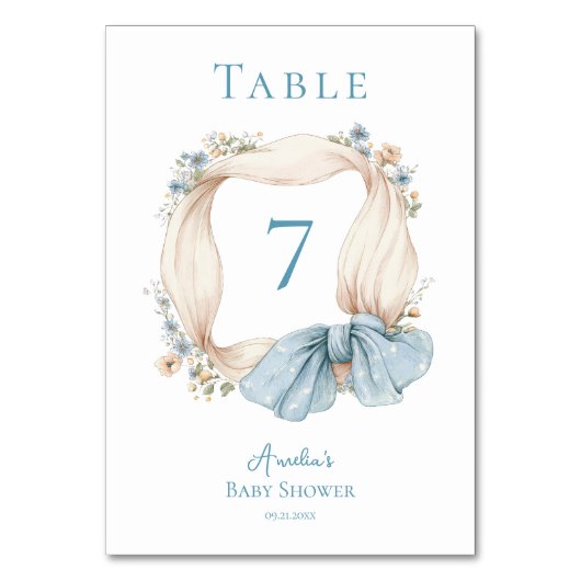 Carte de table Ruban Bleu Silly Goose (Par défaut)