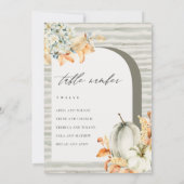 Carte de table Rustic Fall Citrouille Leafating Ch (Dos)