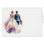 Carte de table Rustique Rose Boho Floral Mariage (Devant Horizontal)