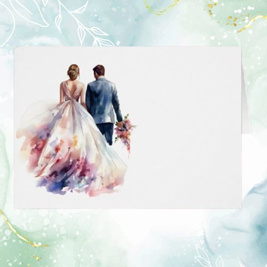 Carte de table Rustique Rose Boho Floral Mariage