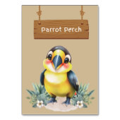 Carte de table Safari Perch Perch Jungle (Dos)