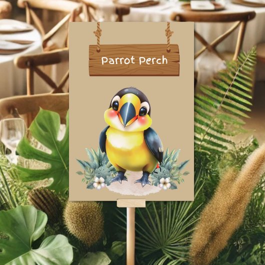 Carte de table Safari Perch Perch Jungle