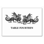 Carte de table Silver Elegant Dragons (Dos)