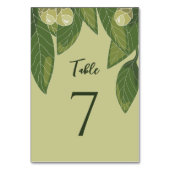 Carte de table simple et élégante avec verdure (Par défaut)
