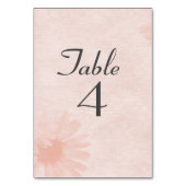 Carte de table Soft Peach Daisy (Par défaut)
