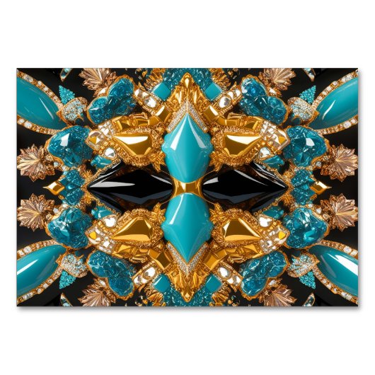 Carte de table spéciale avec couleurs Bahamas (Devant)