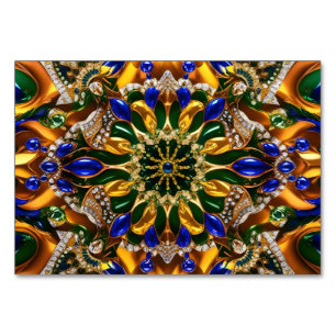 Carte de table spéciale avec couleurs Brésil