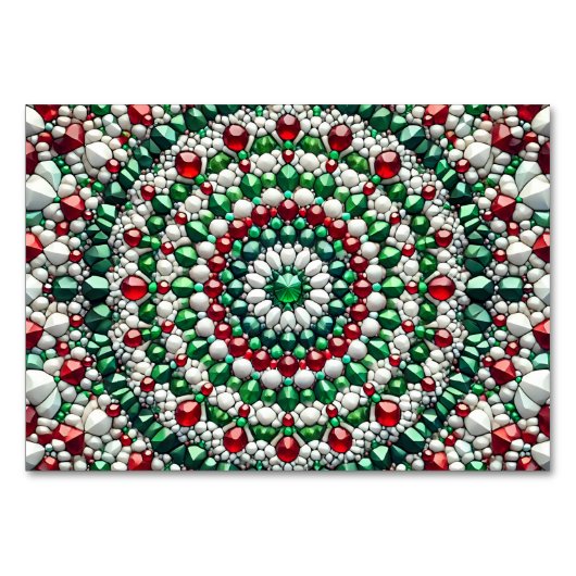 Carte de table spéciale avec couleurs italiennes (Devant)