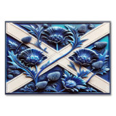 Carte de table spéciale avec des chardons écossais (Dos)