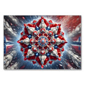 Carte de table spéciale avec les couleurs norvégie (Dos)