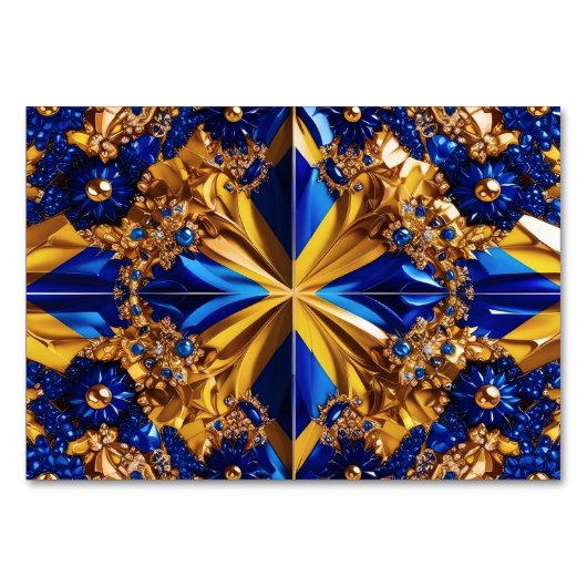 Carte de table spéciale avec les couleurs suédoise (Dos)